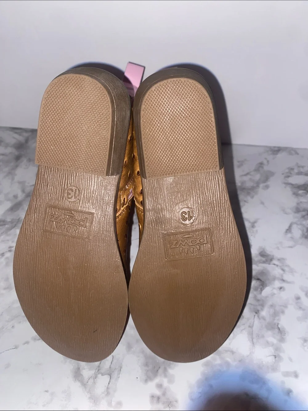 Girls  Pink and Brown Western Ankle Boots